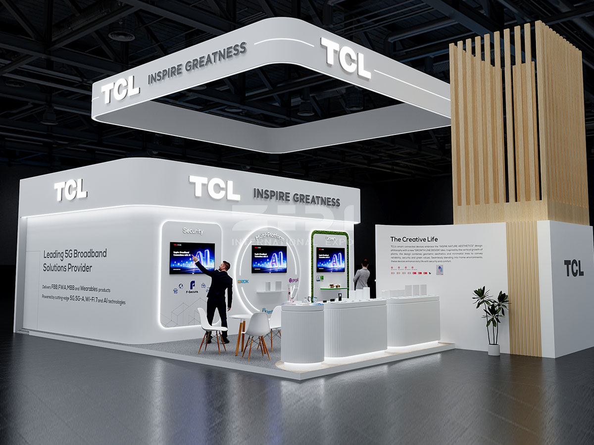 法國巴黎寬帶展臺(tái)裝修