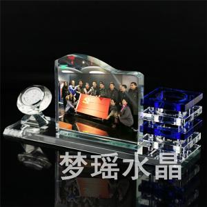 水晶筆筒三件套