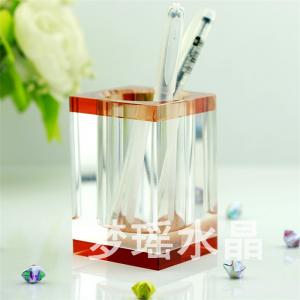 水晶筆筒三件套